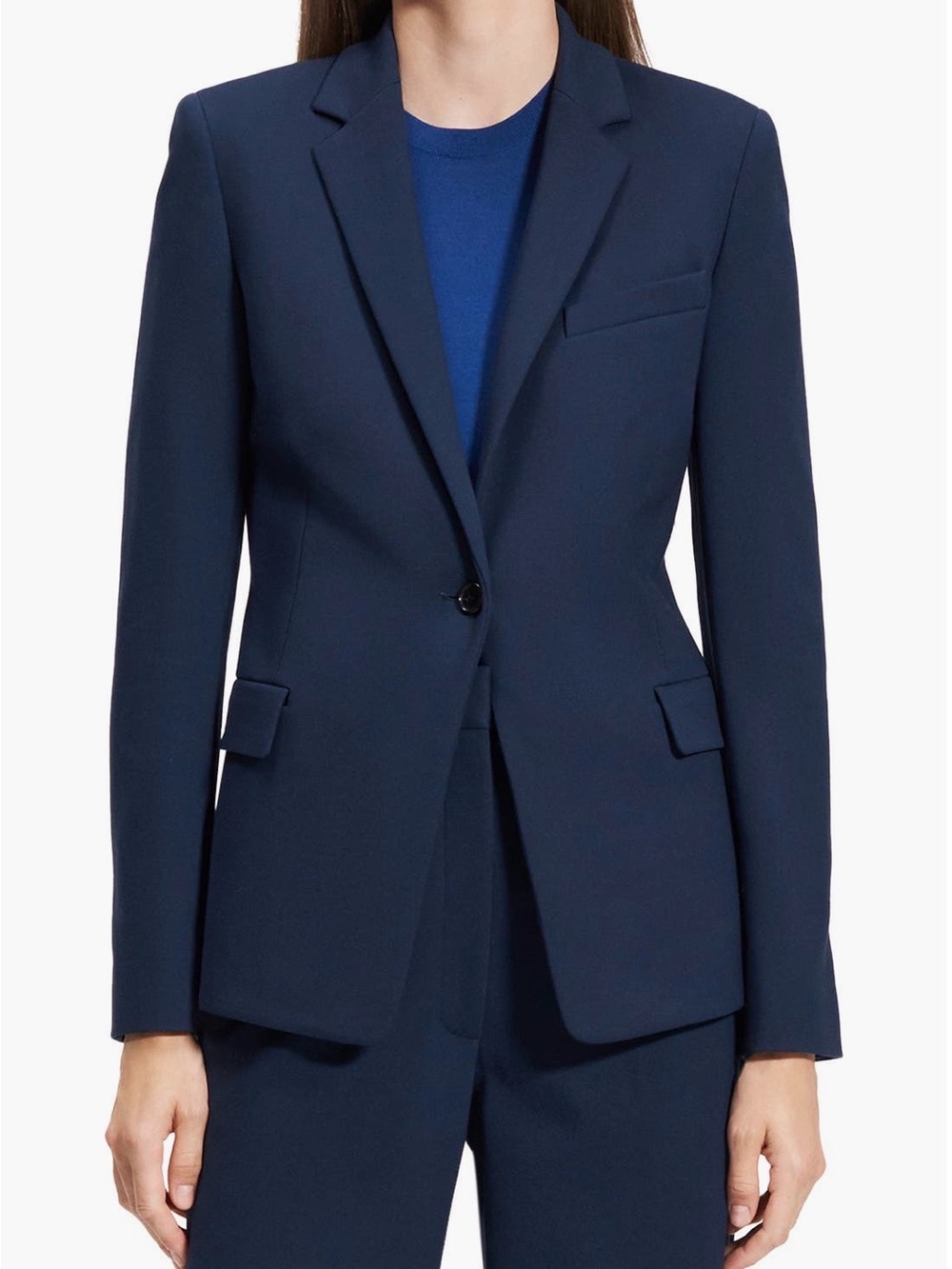 Theory one button blazer